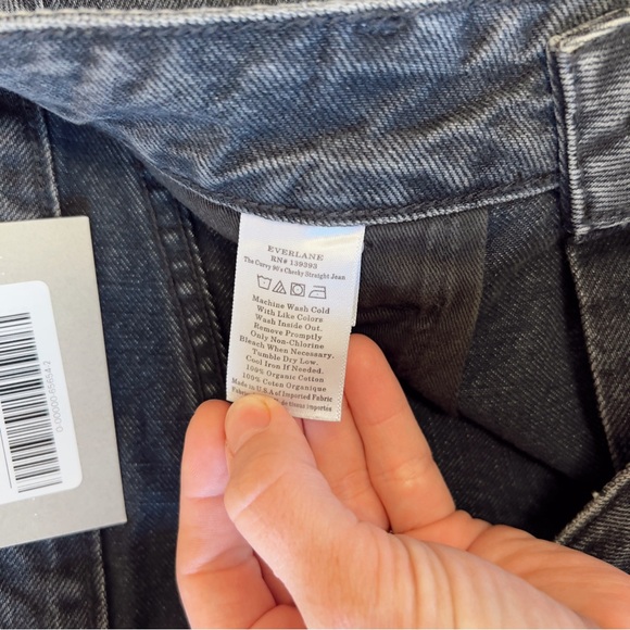 Everlane The 90’s Cheeky Straight‎ Jean Washed Black - Picture 9 of 13